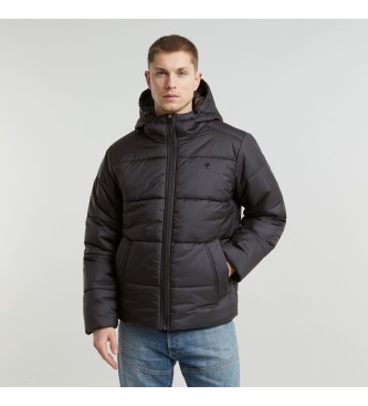 G-Star Puffer Hooded Quilted Coat black