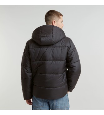 G-Star Puffer Hooded Quilted Coat black