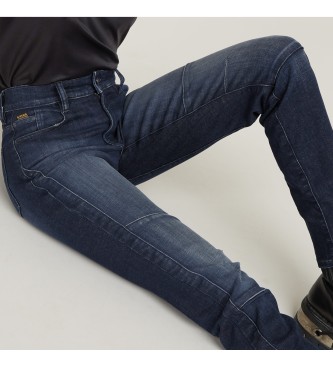 G-Star Niebieskie jeansy Ace 2.0 Biker Slim Straight Jeans