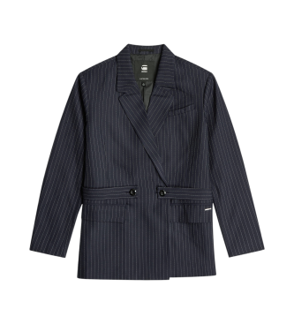 G-Star Blazer gessato regolabile blu scuro