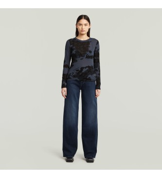 G-Star Slim T-shirt met alloverprint groen