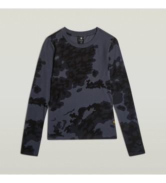G-Star Slim T-shirt met alloverprint groen