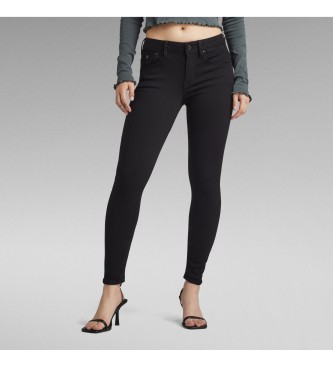 G-Star Jeans skinny Arc 3D a vita media neri