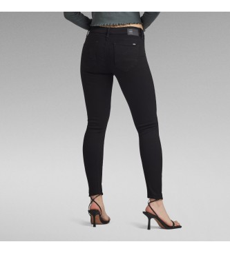 G-Star Jeans skinny Arc 3D a vita media neri