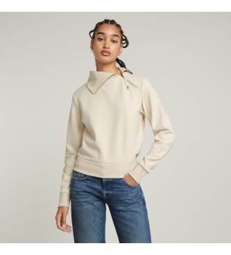 G-Star Asymmetric Zip Snug beige jumper