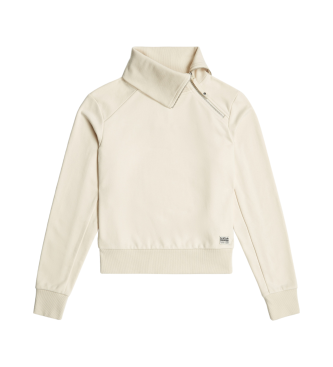 G-Star Asymmetrischer Pullover mit Reiverschluss Snug beige