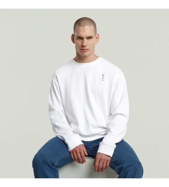 G-Star Embro Text Loose T-shirt p ryggen hvid