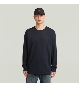 G-Star T-shirt Back Embro Text Loose navy