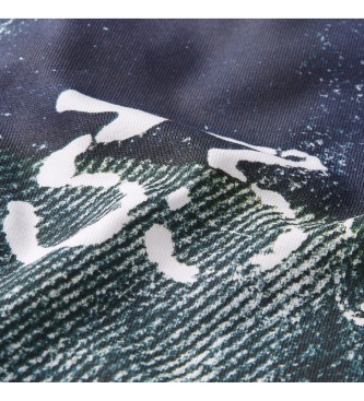 G-Star T-shirt Rcken Fotodruck Lose wei