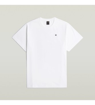 G-Star T-shirt med fototryck p baksidan vit