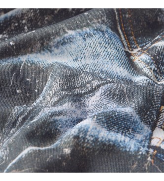 G-Star T-shirt med fototryck p baksidan vit