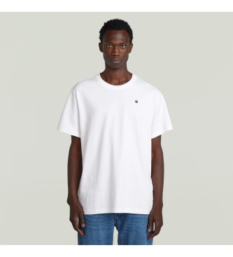 G-Star T-shirt Rcken Fotodruck Lose wei