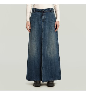 G-Star Spódnica baggy maxi niebieska