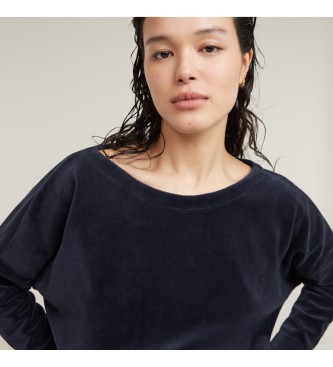 G-Star Batwing Sweatshirt aus Samt, navy