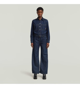 G-Star Belted 3D Loose jumpsuit navy