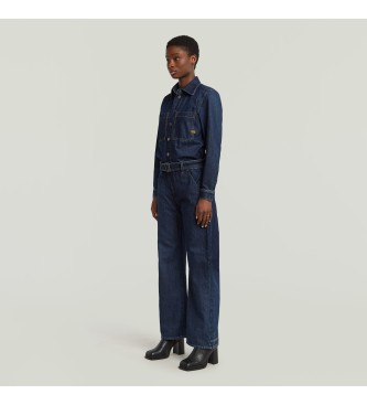 G-Star Belted 3D Loose jumpsuit navy