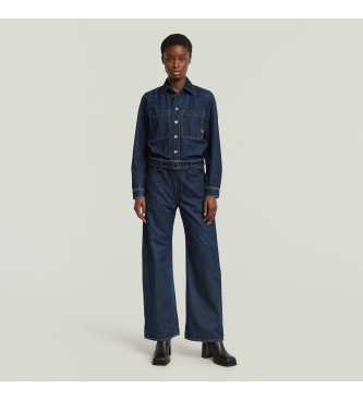 G-Star Belted 3D Loose jumpsuit navy