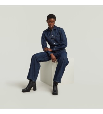 G-Star Belted 3D Loose jumpsuit navy