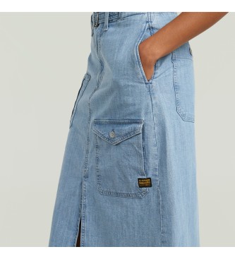 G-Star Belted Cargo long skirt blue