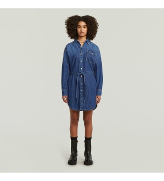 G-Star Vestido Belted azul