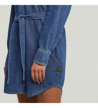 G-Star Vestido Belted azul