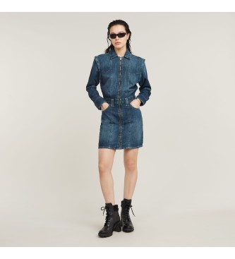 G-Star Biker-Kleid blau