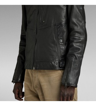 G-Star Biker leather jacket black