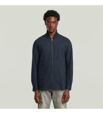 G-Star Veste bombardier Col Zip navy