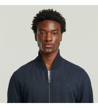 G-Star Veste bombardier Col Zip navy