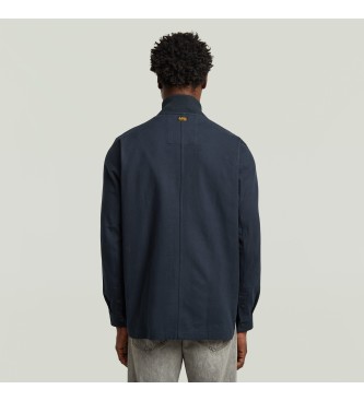 G-Star Veste bombardier Col Zip navy
