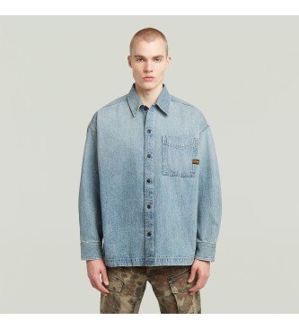 G-Star Boxy Fit Overshirt blue