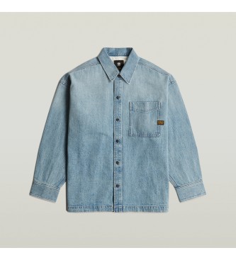 G-Star Boxy Fit Overshirt blue