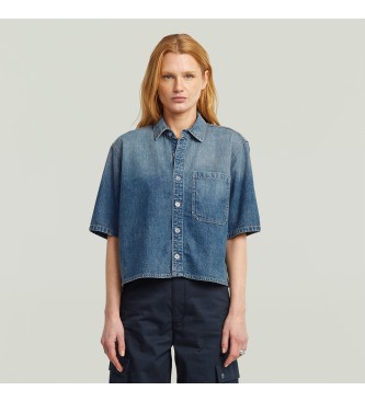 G-Star Shirt Boxy 1 Pocket blue