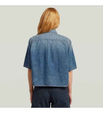 G-Star Shirt Boxy 1 Pocket blue