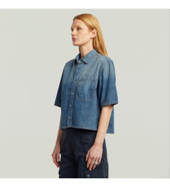 G-Star Shirt Boxy 1 Pocket blue