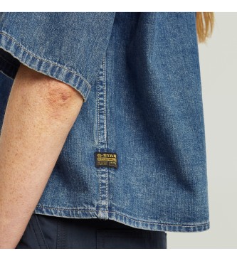 G-Star Shirt Boxy 1 Pocket blue