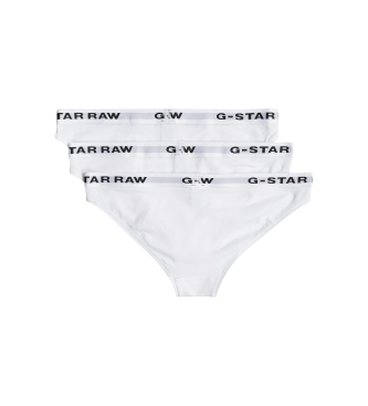 G-Star Set of 3 white knickers