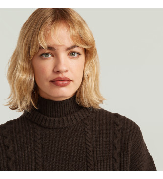 G-Star Vestido solto de cabo castanho