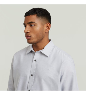 G-Star Camicia pulita e regolare, di colore bianco grigiastro.