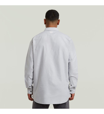 G-Star Camicia pulita e regolare, di colore bianco grigiastro.