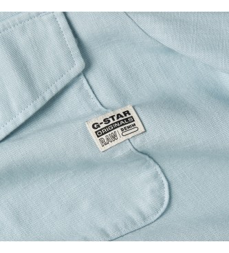 G-Star Marine Slim overhemd blauw