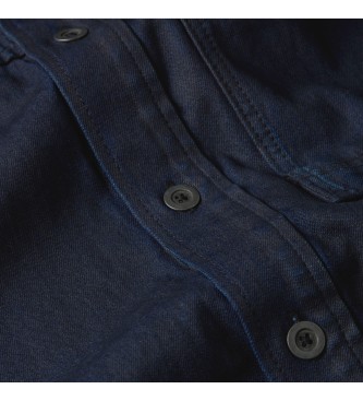 G-Star Overhemd 1-Pocket Regular Denim marine