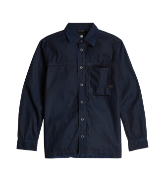 G-Star Skjorte 1-lomme Regular Denim navy