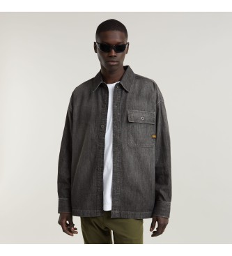 G-Star Boxy Fit Flap Pocket Shirt grey