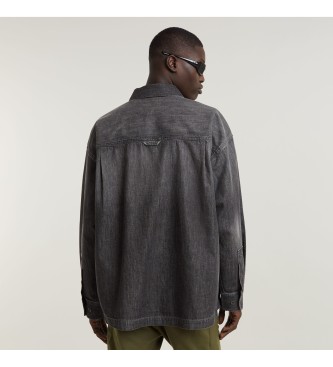 G-Star Boxy Fit Flap Pocket Shirt grey