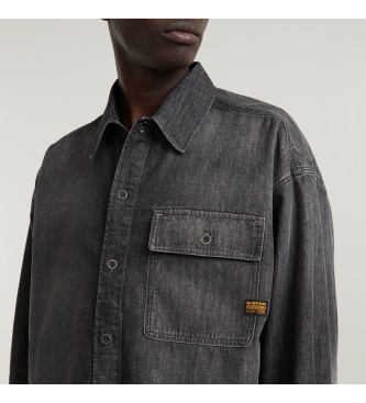 G-Star Boxy Fit Flap Pocket Shirt grey