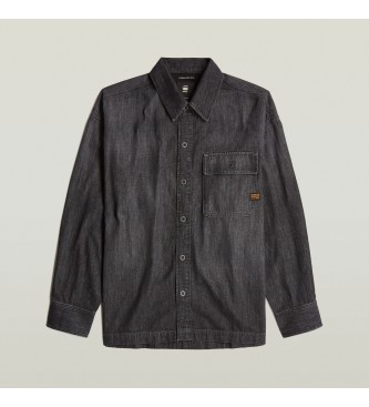 G-Star Boxy Fit Flap Pocket Shirt grey