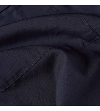 G-Star Navy Cropped Pocket skjorte