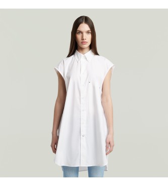 G-Star Camisa extragrande sin mangas blanco