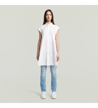 G-Star Camisa extragrande sin mangas blanco